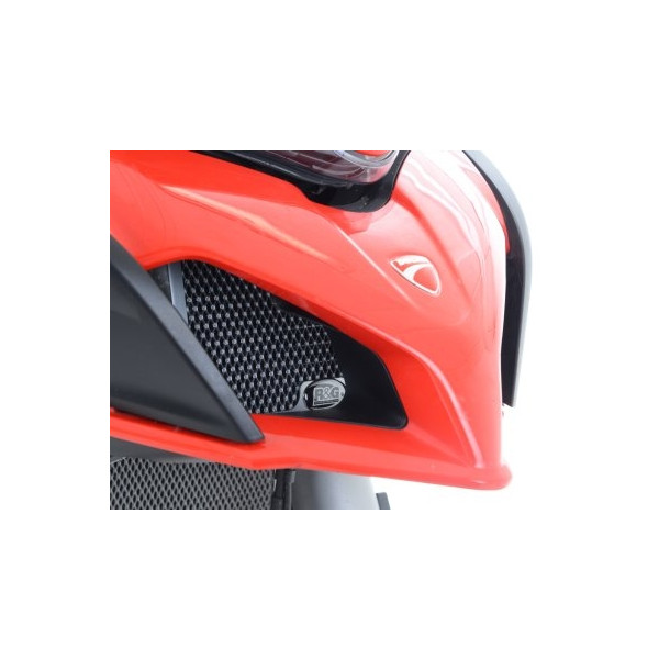 R&G Oil Cooler Guard for the Ducati Multistrada V2(S) '22-, Ducati Multistrada 1200/S/Enduro '15-, Multistrada 950 '17-, Multistrada Pikes Peak '16- & Multistrada 1260 '18- models